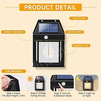 Solar Lamp – Solar-Powered Elegance for Every Space 🌞 🎁 Buy 1 Get 1 FREE! 🎁