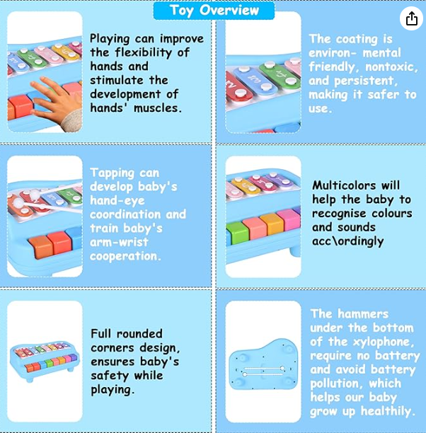 Colorful Xylophone for Kids – Safe, Musical & Educational