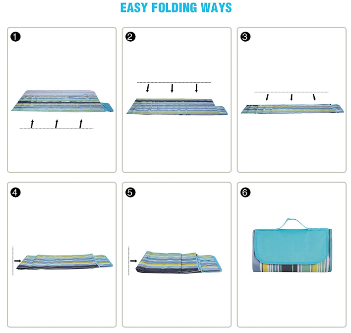 Foldable Washable Picnic Mat for Adults and Kids