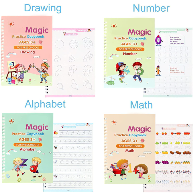 ✨ The Magic Book - Practice for Preschoolers (Calligraphy & Lettering) ✨