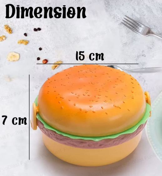 🍔 Modevista™ Burger Shape Lunch Box for Kids