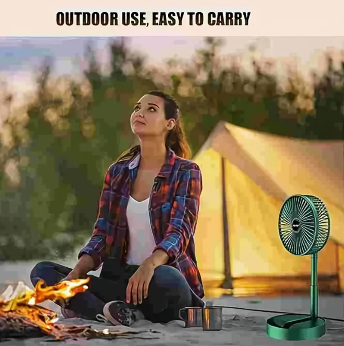 Adjustable & Rechargeable Standing Pedestal Fan