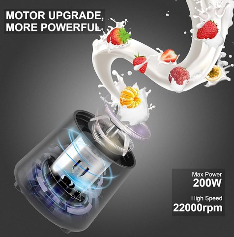 USB Rechargeable Portable Juicer – Blend Anywhere, Anytime!