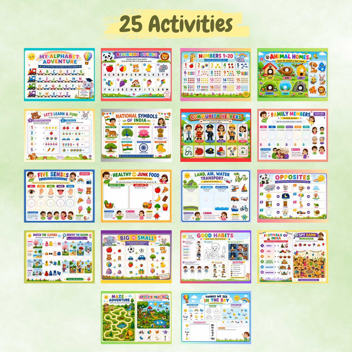 All-In-One Little Genius Learning Kit (3-6 Years)