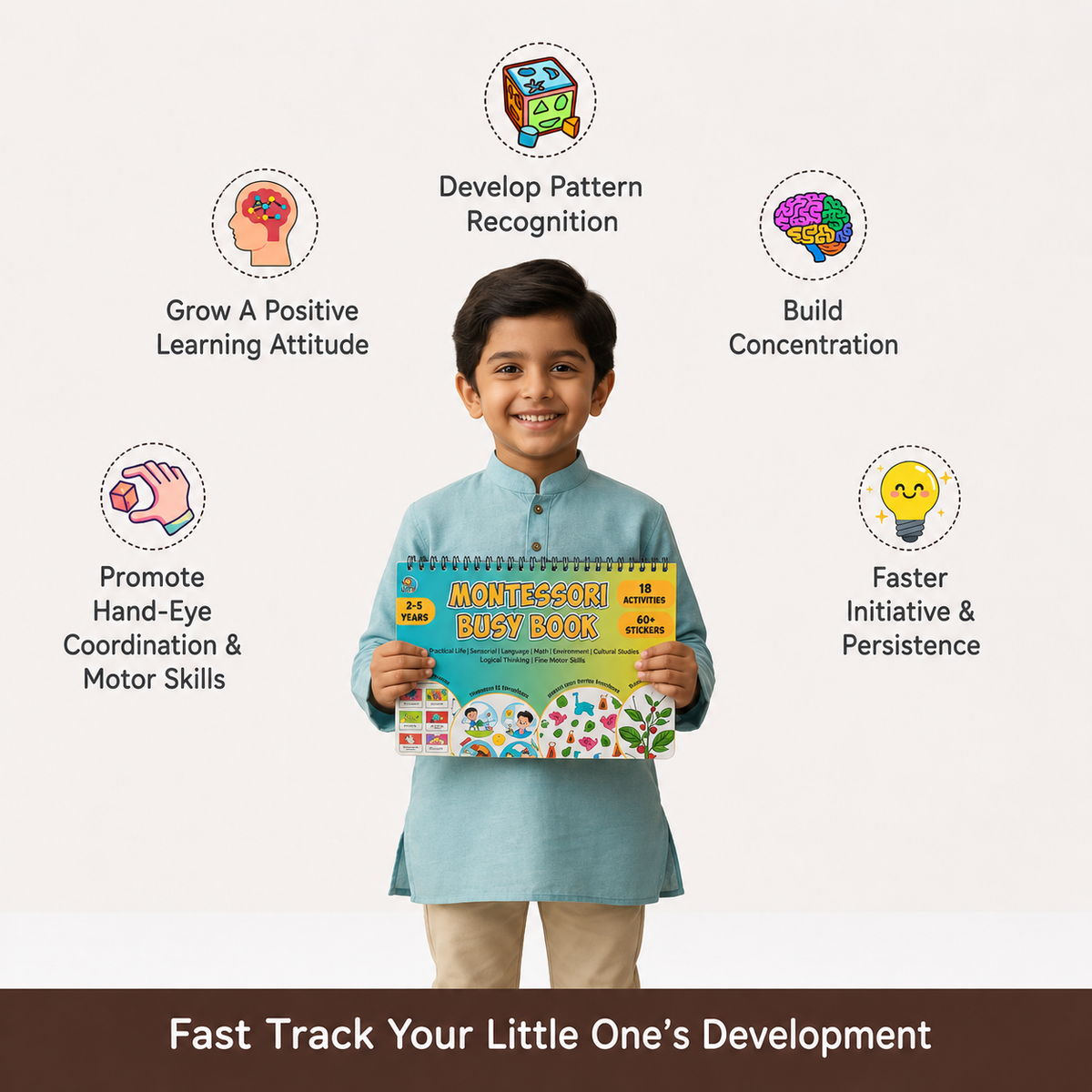 Montessori Busy Book (2-5 Years)