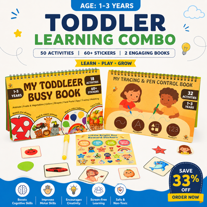🎁 Toddler Early Learning Kit (1–3 Years)