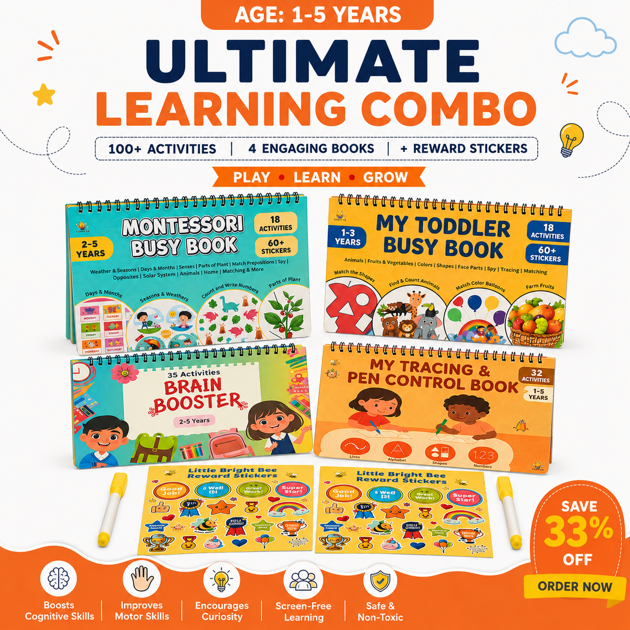 🎁 Ultimate Early Learning Combo – 1 to 5 Years