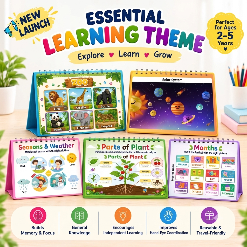 🎒 School Readiness Kit (26 Activities | Ages 2–5 Years)