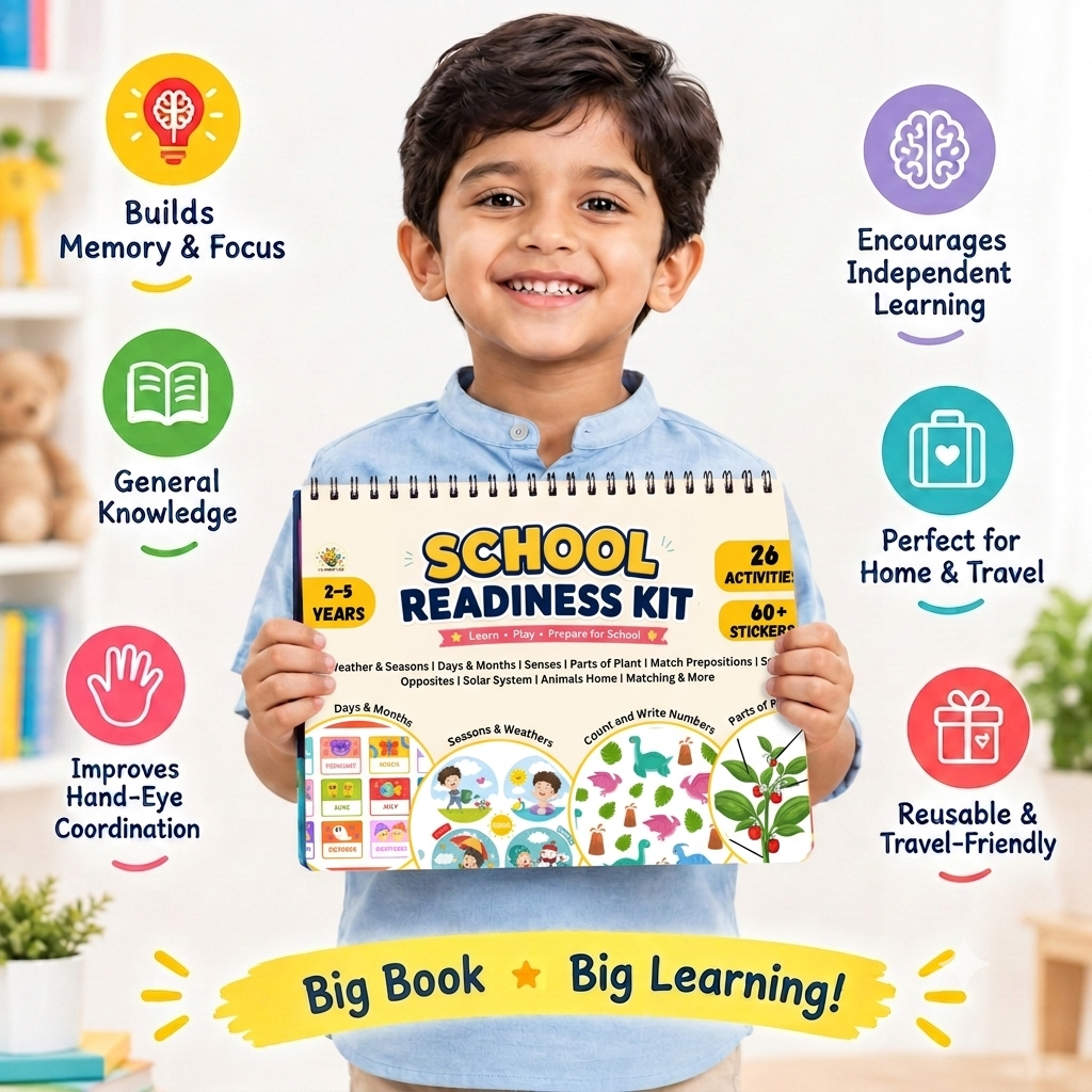 🎒 School Readiness Kit (26 Activities | Ages 2–5 Years)
