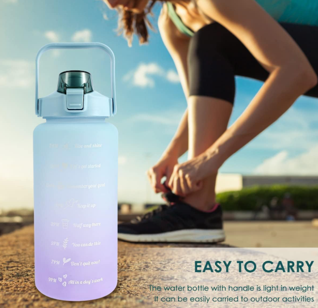 🧴 3-in-1 Motivational Water Bottle – 2L | Leakproof | BPA-Free | Set of 3