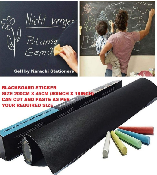🖤🖍️ Modevista Blackboard Sticker – Write, Draw, Enjoy; Anytime Anywhere!