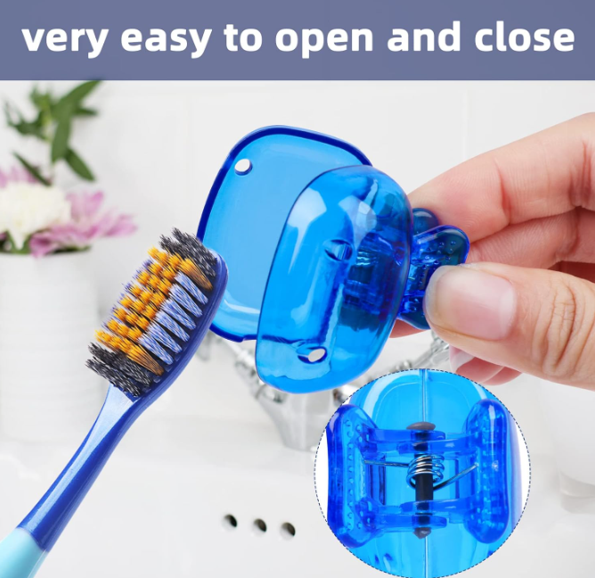 Modevista™ Toothbrush Protector Covers (Pack of 6 – Multicolor) 🌈