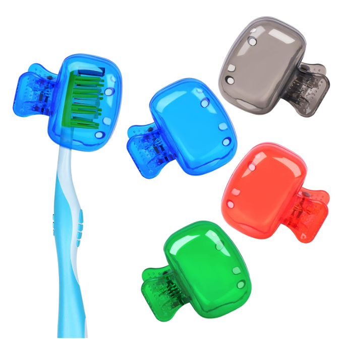 Modevista™ Toothbrush Protector Covers (Pack of 6 – Multicolor) 🌈