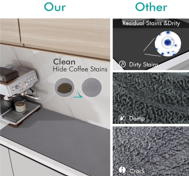 🏡 Modevista™  Water Absorbent Kitchen Mat – Anti Slip-Quick Dry