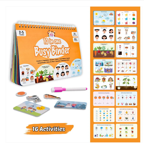 Montessori Busy Book (2-5 Years)